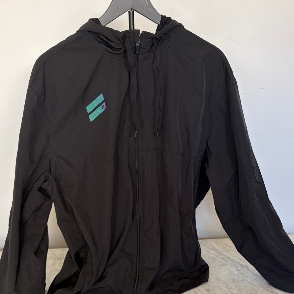 Hurley Black Mesh-Lined Jacket